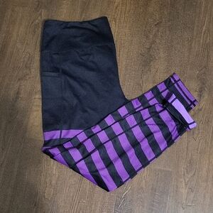 Constantly Varied Gear Black and Purple Leggings
